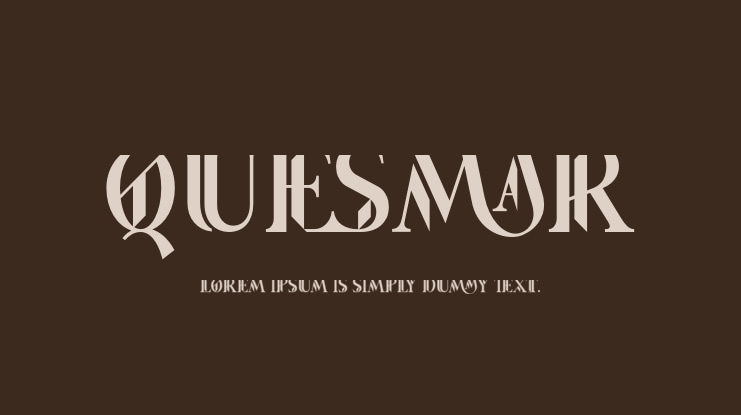 Quesmar Font