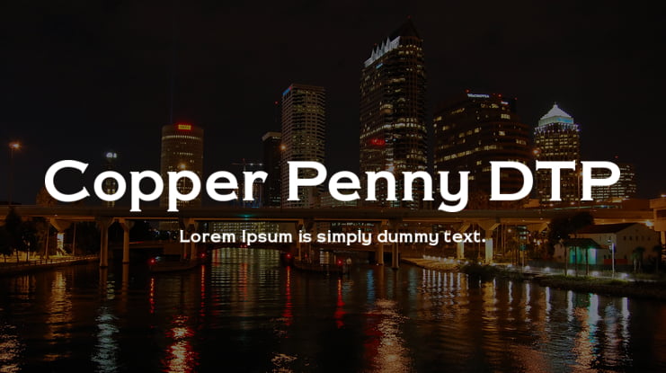 Copper Penny DTP Font Family