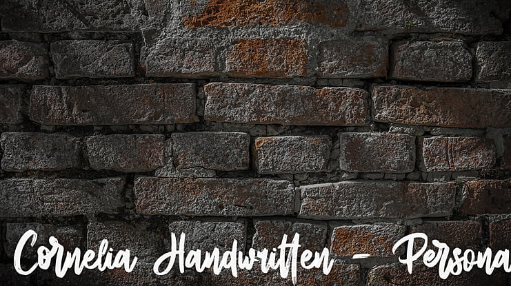 Cornelia Handwritten - Personal Font