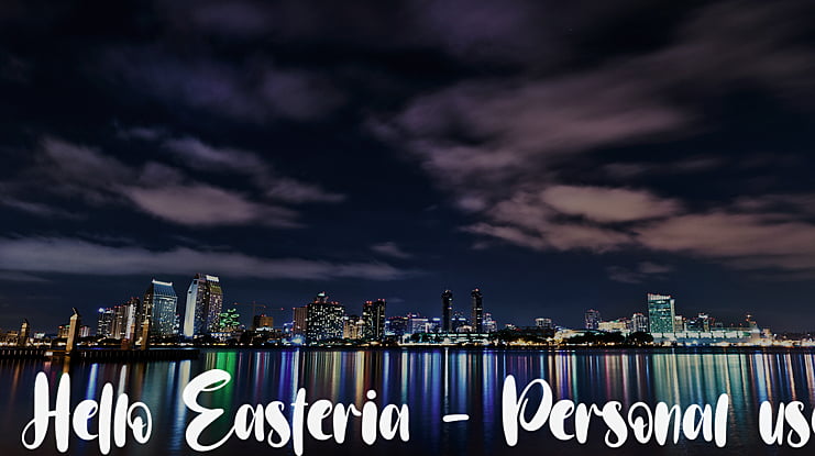 Hello Easteria - Personal use Font