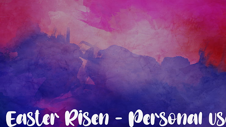 Easter Risen - Personal use Font