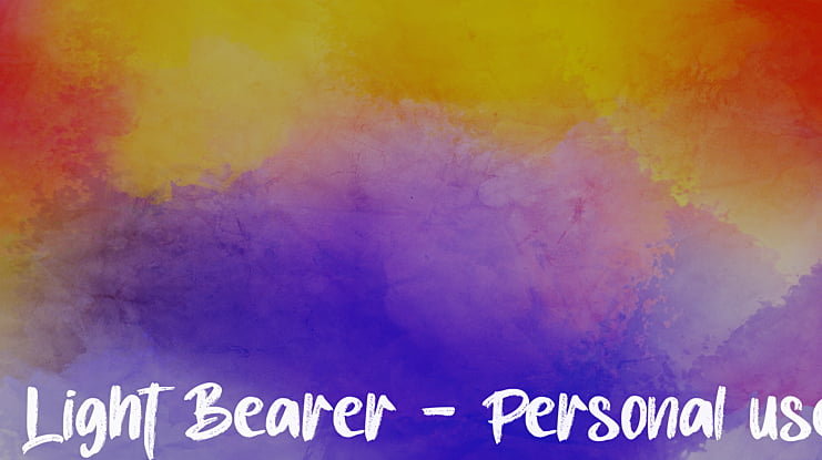 Bearer - Personal use Font
