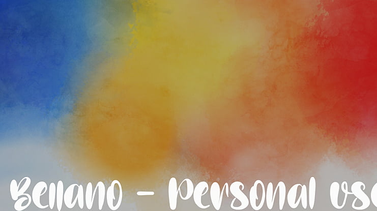 Bellano - Personal use Font