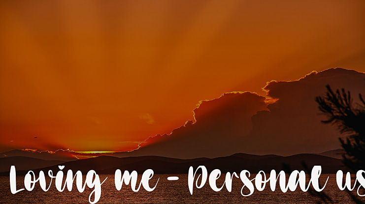 Loving me - Personal use Font