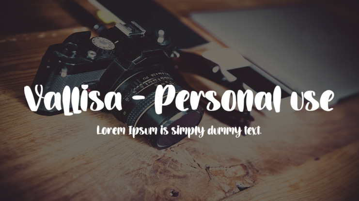 Vallisa - Personal use Font