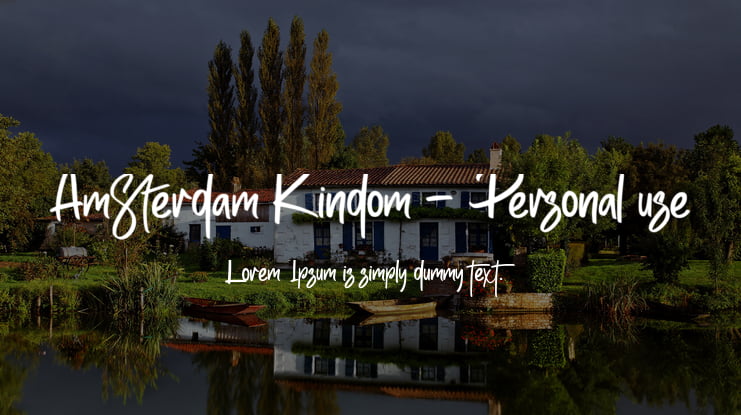 Amsterdam Kindom - Personal use Font