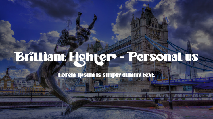 Brilliant Fighter - Personal us Font