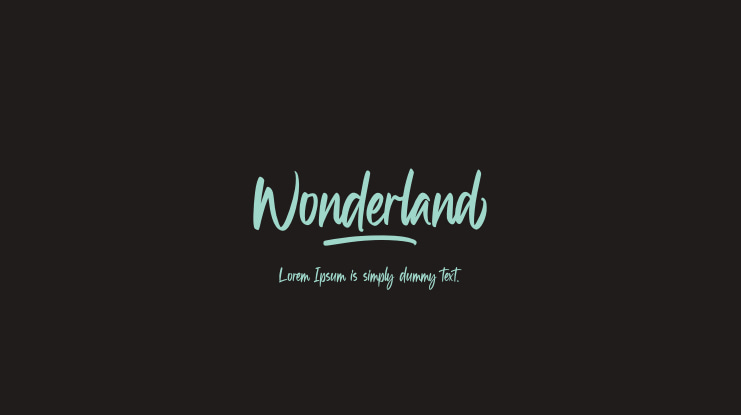 Wonderland Font
