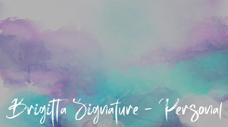 Brigitta Signature - Personal u Font