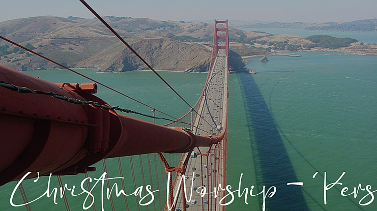 Christmas Worship - Personal us Font