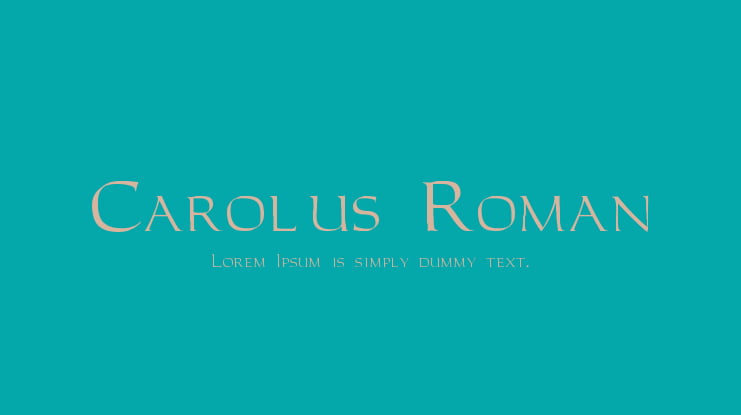 Carolus Roman Font Family