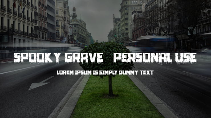 Spooky Grave - Personal use Font