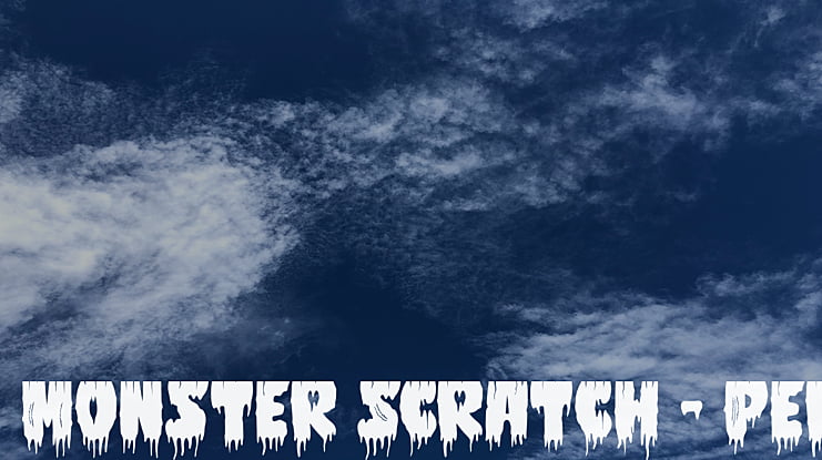 Monster Scratch - Personal use Font