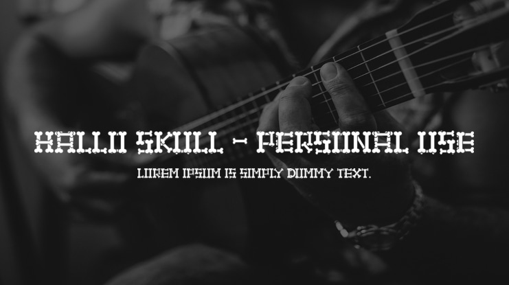 Hallo Skull - personal use Font