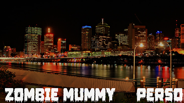 Zombie Mummy1 - Personal use Font