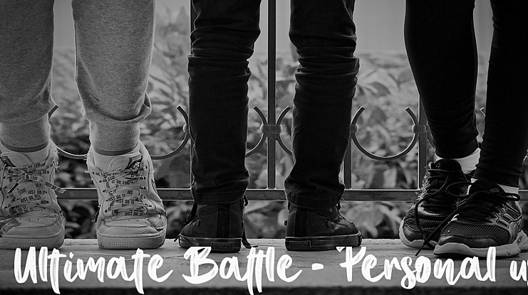 Ultimate Battle - Personal use Font