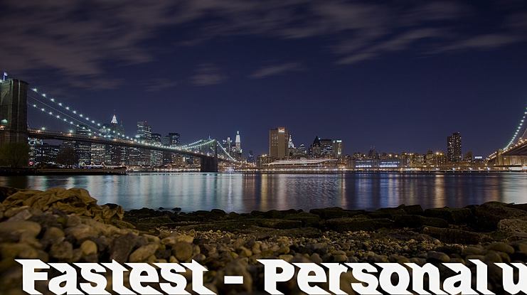 Fastest - Personal use Font