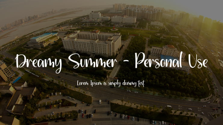 Dreamy Summer - Personal Use Font