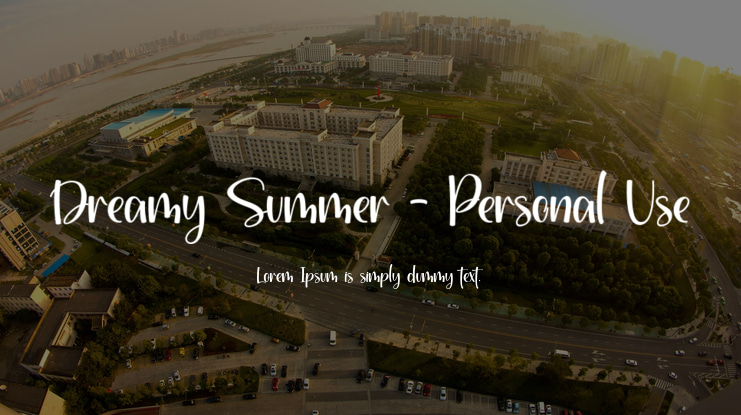 Dreamy Summer - Personal Use Font