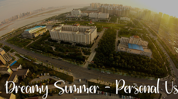 Dreamy Summer - Personal Use Font