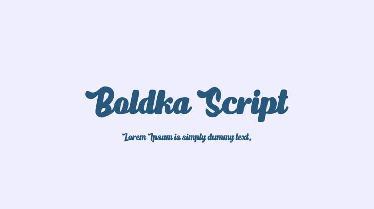 Boldka Script Font