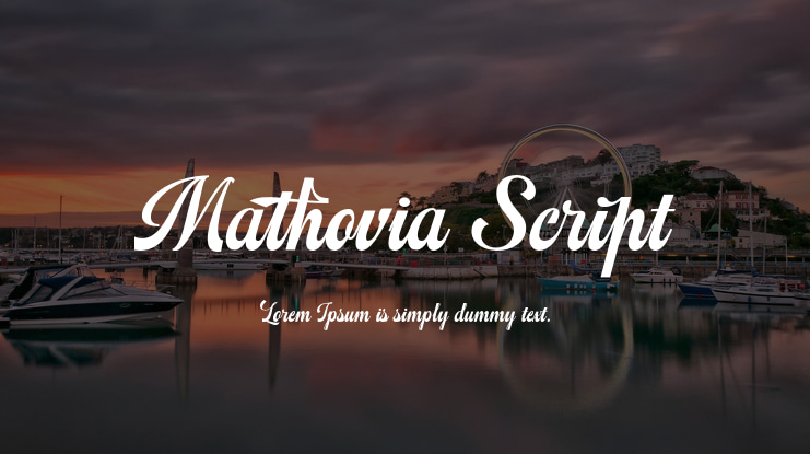 Mathovia Script Font