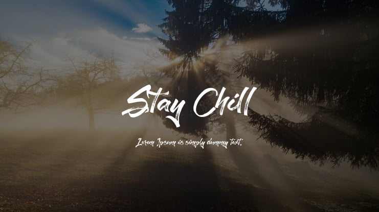 Stay Chill Font Family