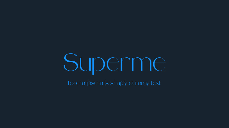 Superme Font