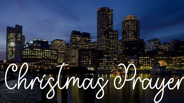 Christmas Prayer Font