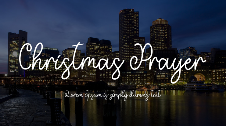Christmas Prayer Font