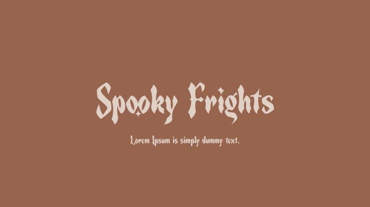 Spooky Frights Font