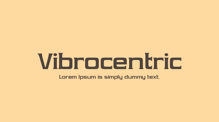 Vibrocentric Font Family