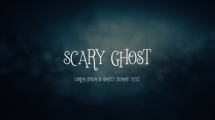 Scary Ghost Font