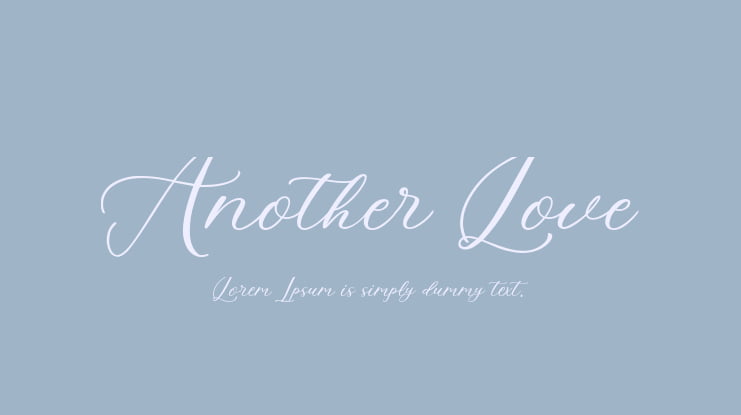 Another Love Font
