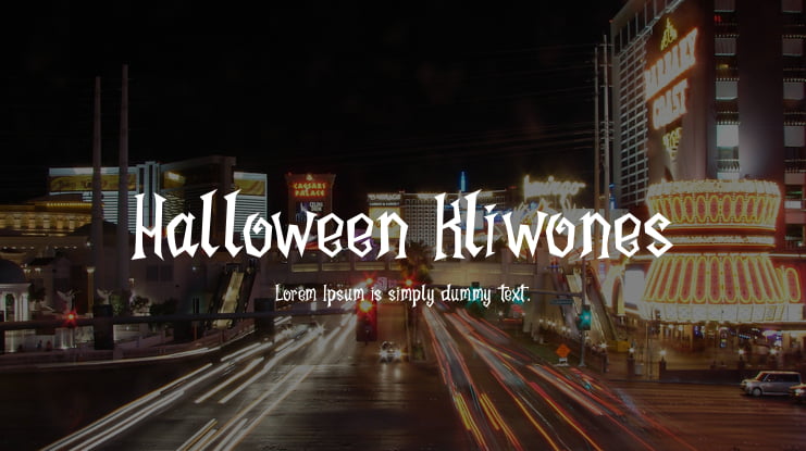 Halloween Kliwones Font