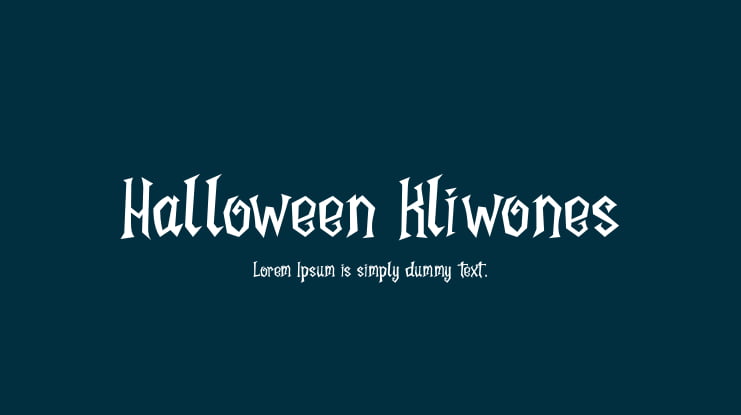 Halloween Kliwones Font
