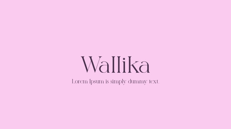 Wallika Font