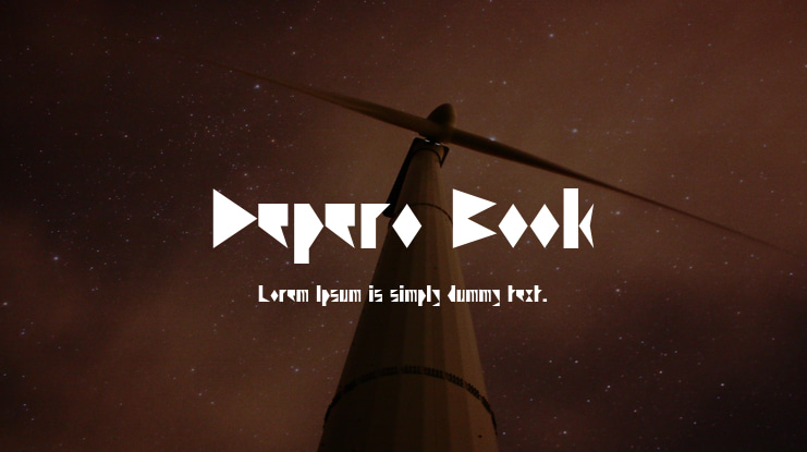 Depero Book Font Family