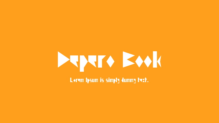 Depero Book Font Family