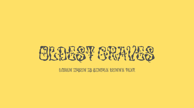 Oldest Graves Font