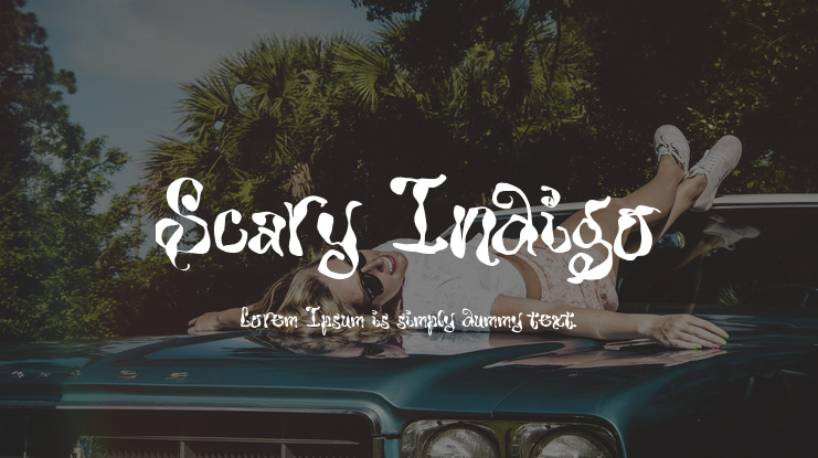 Scary Indigo Font