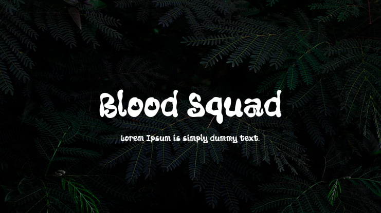 Blood Squad Font