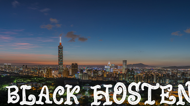 Black Hosten Font