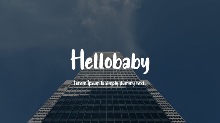 Hellobaby Font
