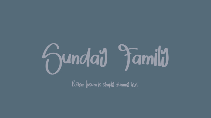 Sunday  Family Font