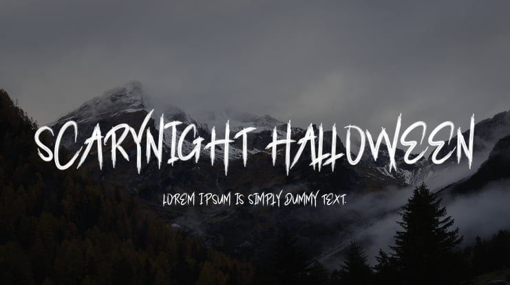 Scarynight Halloween Font