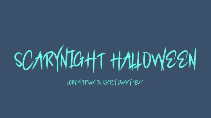Scarynight Halloween Font