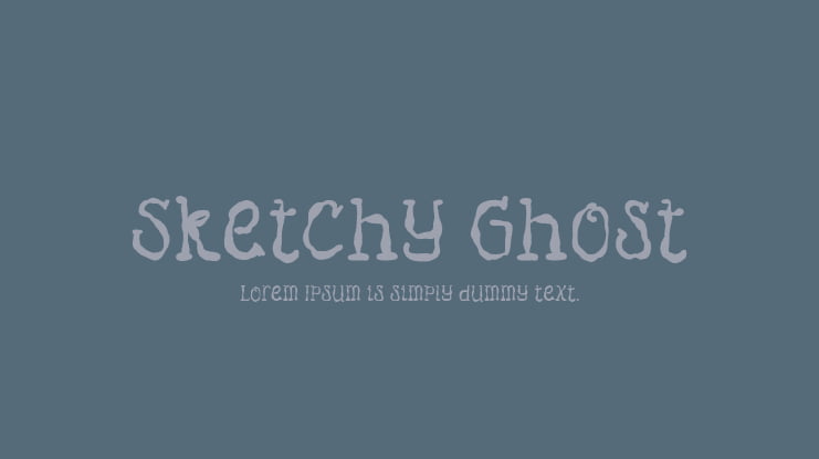Sketchy Ghost Font