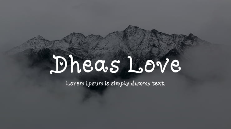 Dheas Love Font