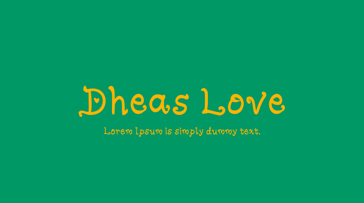 Dheas Love Font